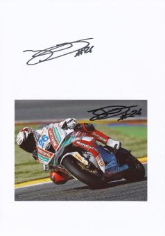 2 x  Joan Lascorz  Spanien  Motorrad Autogramm Karte  original signiert 
