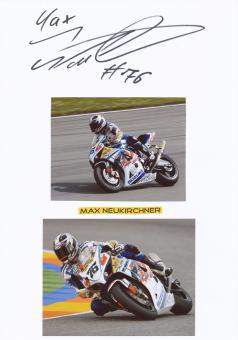 Max Neukirchner   Motorrad Autogramm Karte  original signiert 