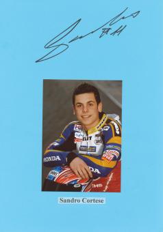 Sandro Cortese  Motorrad Autogramm Karte  original signiert 