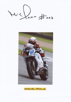 Miguel Praja   Motorrad Autogramm Karte  original signiert 