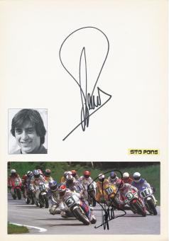 2 x Sito Pons  Spanien   Motorrad Autogramm Karte  original signiert 