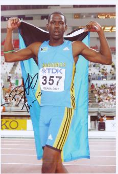 Donald Thomas  Bahamas  Leichtathletik Autogramm 20x30 cm Foto original signiert 