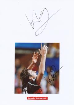 2  x  Zdravko Kuzmanovic  VFB Stuttgart  Fußball Autogramm 30 x 20 cm Karte original signiert 