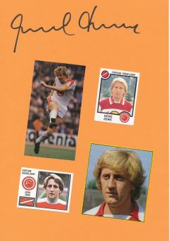 Gerd Zewe  Fortuna Düsseldorf  Fußball Autogramm 30 x 20 cm Karte original signiert 