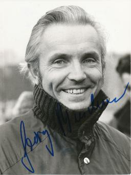 Georg Buschner † 2007  WM 1974  DDR  Fußball Autogramm Foto original signiert 
