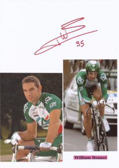 William Bonnet  Frankreich  Radsport  Autogramm Karte original signiert 