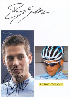 2  x  Ronny Scholz  Radsport  Autogramm Karte original signiert 