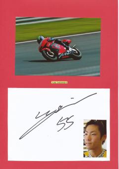 Yuki Takahashi  Japan   Motorrad Autogramm Karte  original signiert 
