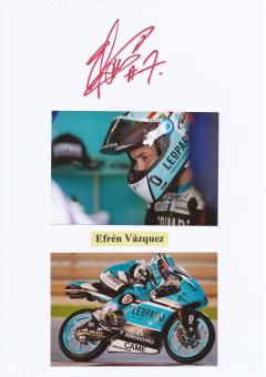 Efren Vasquez  Spanien   Motorrad Autogramm Karte  original signiert 