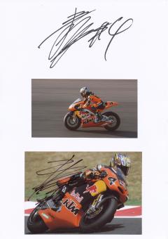 2  x  Hiroshu Aoyama  Japan  Motorrad Autogramm Karte  original signiert 