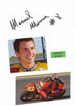 Manuel Manna  Motorrad Autogramm Karte  original signiert 