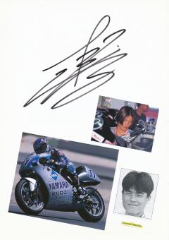 Tomomi Manako  Japan  Motorrad Autogramm Karte  original signiert 