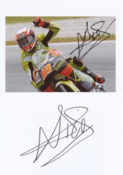 2  x  Nico Terol  Spanien  Motorrad Autogramm Karte  original signiert 