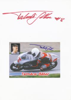 2  x  Gabor Talmacsi  Ungarn   Motorrad Autogramm Karte  original signiert 