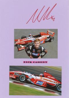 Nick Cassidy  Auto Motorsport Autogramm Karte  original signiert 