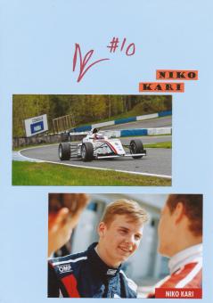 Niko Kari  Auto Motorsport Autogramm Karte  original signiert 