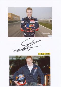 Mika Mäki  Finnland  Auto Motorsport Autogramm Karte  original signiert 