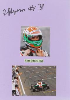 Sam Mac Leod  Großbritanien  Auto Motorsport Autogramm Karte  original signiert 