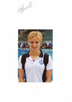 Lara Carroll   Australien  Schwimmen  Autogramm Karte  original signiert 