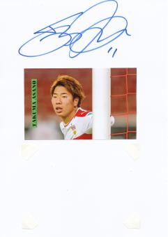 Takuma Asano  VFB Stuttgart  Autogramm Karte  original signiert 