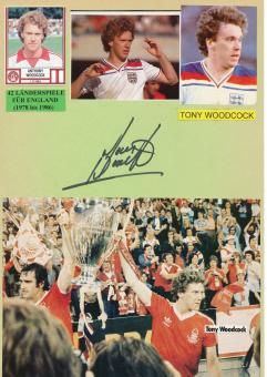 Tony Woodcock  England  Autogramm Karte  original signiert 