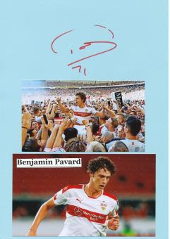 Benjamin Pavard  VFB Stuttgart  Autogramm Karte  original signiert 