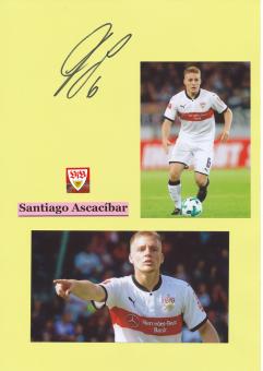 Santiago Ascacibar  VFB Stuttgart  Autogramm Karte  original signiert 