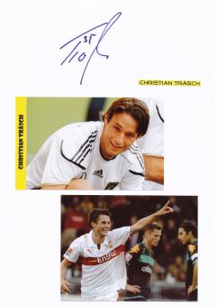 Christian Träsch  VFB Stuttgart  Autogramm Karte  original signiert 
