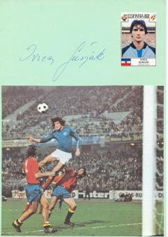 Ivica Surjak  Jugoslawien  WM 1982  Autogramm Karte  original signiert 