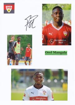 Orel Mangala  VFB Stuttgart  Autogramm Karte  original signiert 