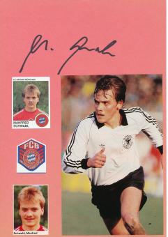 Manfred Schwabl  FC Bayern München  Autogramm Karte  original signiert 