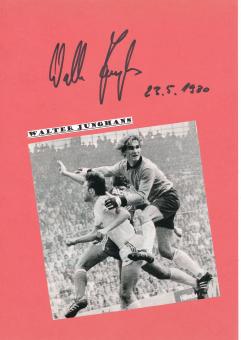 Walter Junghans  FC Bayern München  Autogramm Karte  original signiert 