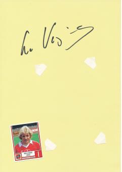Wolfgang Vöge  bayer 04 Leverkusen  Autogramm Karte  original signiert 