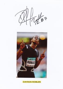 Dayron Robles  Kuba  Leichtathletik  Autogramm Karte  original signiert 