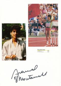 Nawal El Moutawakel  Marokko   Leichtathletik  Autogramm Karte  original signiert 