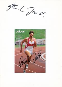 2  x  Thorsten Dauth   Leichtathletik  Autogramm Karte  original signiert 