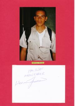 Abdelkader Hachlaf Marokko   Leichtathletik  Autogramm Karte  original signiert 