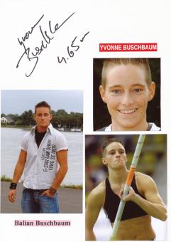 Yvonne Buschbaum  Leichtathletik  Autogramm Karte  original signiert 