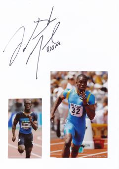 LaShawn Merritt  USA  Leichtathletik  Autogramm Karte  original signiert 