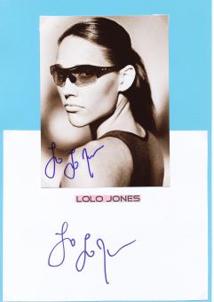 2  x  Lolo Jones  USA  Leichtathletik  Autogramm Karte  original signiert 