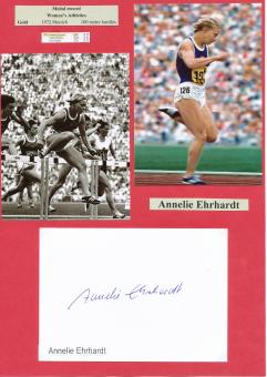 Annelie Ehrhardt  DDR  Leichtathletik  Autogramm Karte  original signiert 