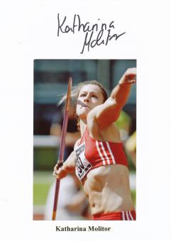 Katharina Molitor  Leichtathletik  Autogramm Karte  original signiert 