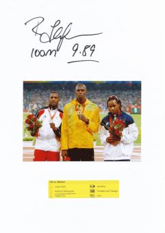 Richard Thompson  Trinidad  Leichtathletik  Autogramm Karte  original signiert 