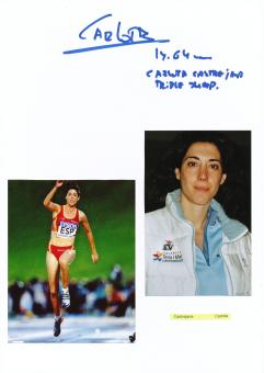 Carlota Castrejana  Spanien  Leichtathletik  Autogramm Karte  original signiert 