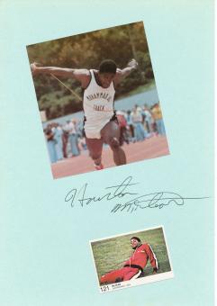 Houston McTear † 2015  USA  Leichtathletik  Autogramm Karte  original signiert 