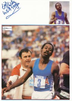 Cliff Wiley  USA  Leichtathletik  Autogramm Karte  original signiert 