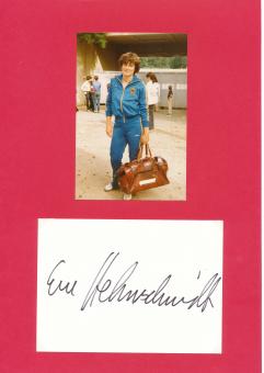 Eva Helmschmidt  DDR  Leichtathletik  Autogramm Karte  original signiert 