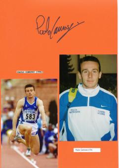 Paolo Camossi  Italien   Leichtathletik  Autogramm Karte  original signiert 