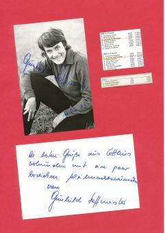 2  x  Gunhild Hoffmeister  DDR  Leichtathletik  Autogramm Karte  original signiert 