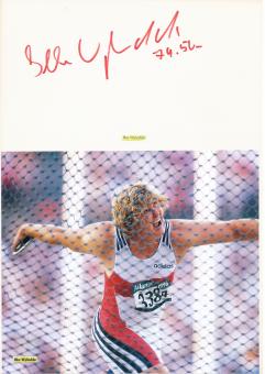 Ilke Wyludda  Leichtathletik  Autogramm Karte  original signiert 